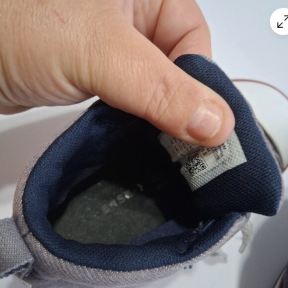 Converse Kids High Top Shoes Sz 10 Denim Look All Star‎ Classic - Good Cond - Picture 8 of 12